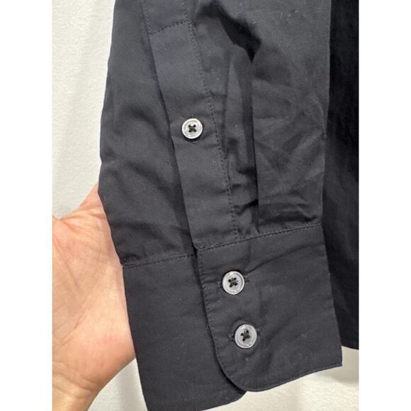 Banana Republic Sequin Button Front Shirt Women's Size Medium Sparkle Holiday - Picture 4 of 7